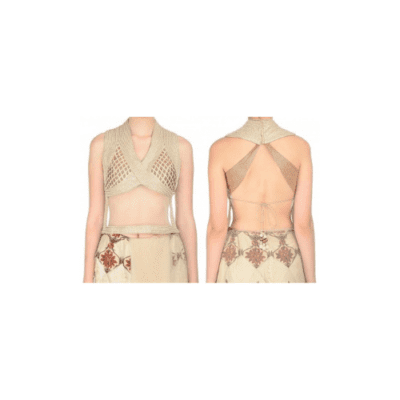 Backless Blouse - Blouse cut