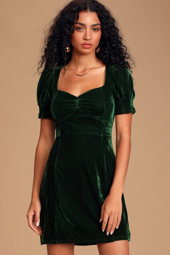 Velvet fabric Dress