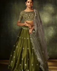 wedding-season-mirror-work-lehenga-choli-in-olive-green-31144